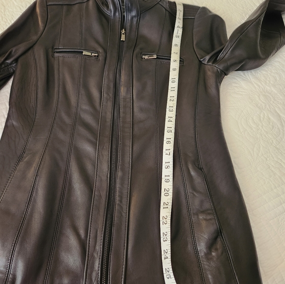 Jones New York Leather Jacket H - Picture 8 of 9